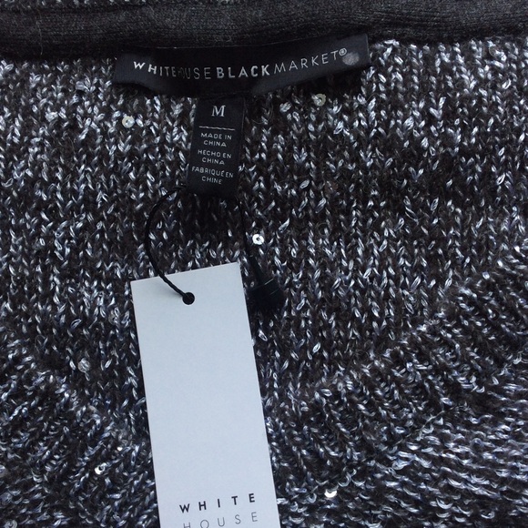 🔥SALE🔥 NWT WHBM Sequin Tunic Sweater - Picture 7 of 8